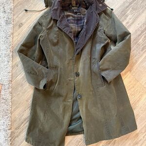 Vintage Barbour Bamburgh Women’s waxed waterproof jacket UK10 US6